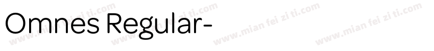 Omnes Regular字体转换
